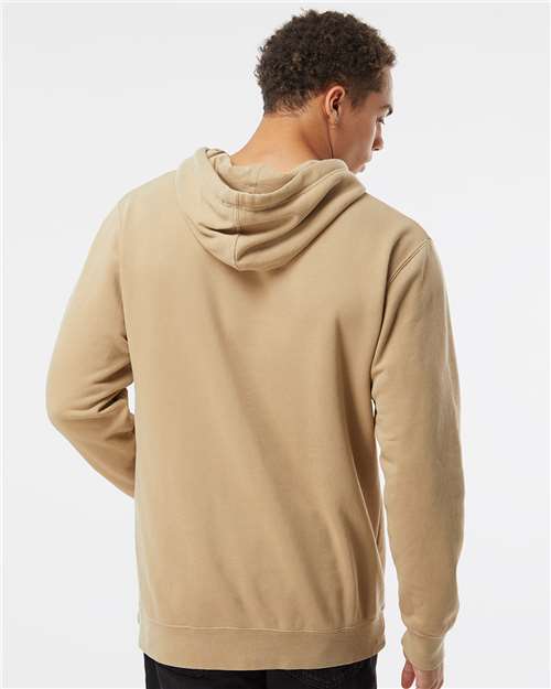 Unisex Midweight Pigment-Dyed Hooded Sweatshirt - Pigment Sandstone