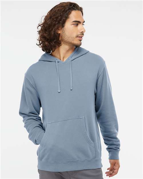 Unisex Midweight Pigment-Dyed Hooded Sweatshirt - Pigment Slate Blue