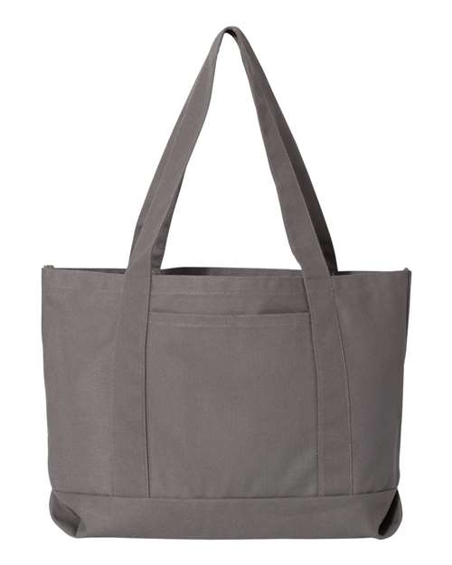 Seaside Cotton Pigment Dyed Resort Tote - Grey
