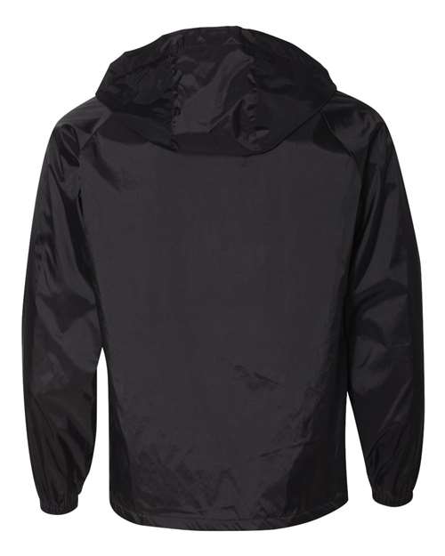 Unisex Hooded Coach's Jacket - Black