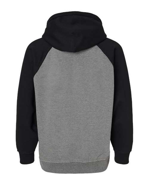 Men's Vintage Heather Hooded Sweatshirt - Smoke Heather/ Black