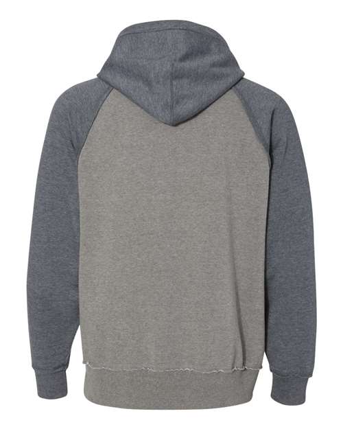 Men's Vintage Heather Hooded Sweatshirt - Smoke Heather/ Vintage Navy Heather