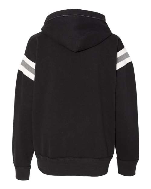 Men's Vintage Athletic Hooded Sweatshirt - Black