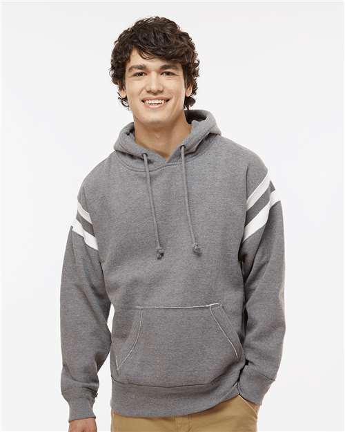 Men's Vintage Athletic Hooded Sweatshirt - Smoke Heather