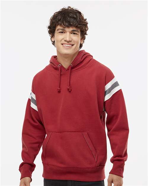 Men's Vintage Athletic Hooded Sweatshirt - Simply Red