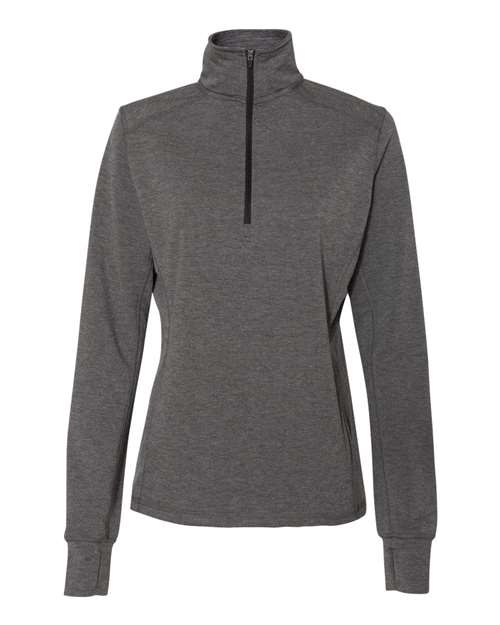 Women’s Omega Stretch Quarter-Zip Pullover - Charcoal Triblend