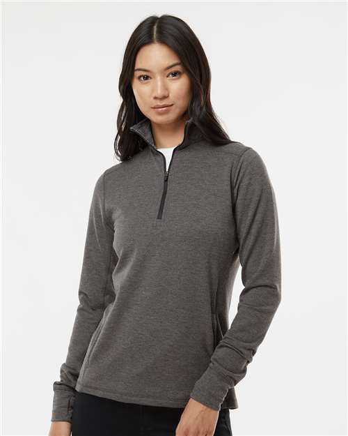Women’s Omega Stretch Quarter-Zip Pullover - Charcoal Triblend