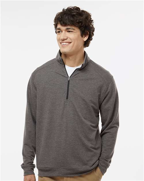 Men's Omega Stretch Quarter-Zip Pullover - Charcoal Triblend
