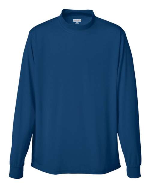 Unisex Wicking Mock Turtleneck - Navy