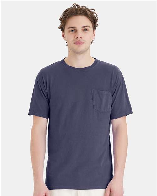Unisex Garment-Dyed Pocket T-Shirt - Anchor Slate