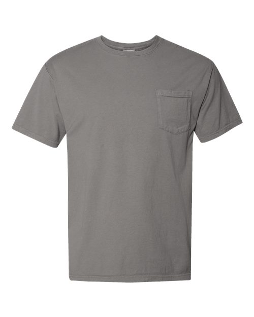 Unisex Garment-Dyed Pocket T-Shirt - Concrete Grey