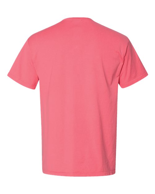 Unisex Garment-Dyed Pocket T-Shirt - Coral Craze