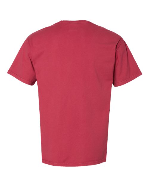 Unisex Garment-Dyed Pocket T-Shirt - Crimson Fall