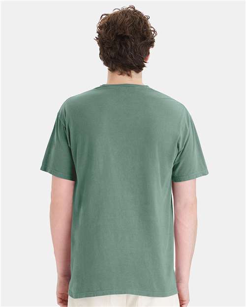 Unisex Garment-Dyed Pocket T-Shirt - Cypress Green