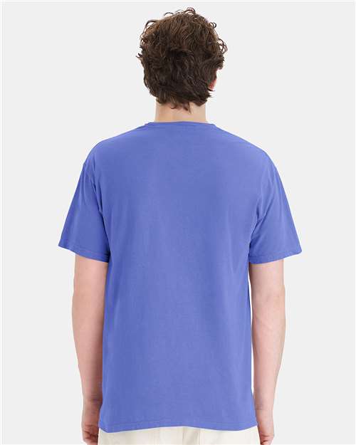 Unisex Garment-Dyed Pocket T-Shirt - Deep Forte Blue