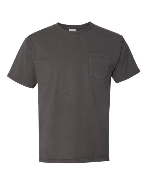 Unisex Garment-Dyed Pocket T-Shirt - New Railroad Grey