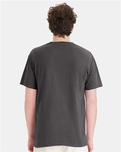 Unisex Garment-Dyed Pocket T-Shirt - New Railroad Grey