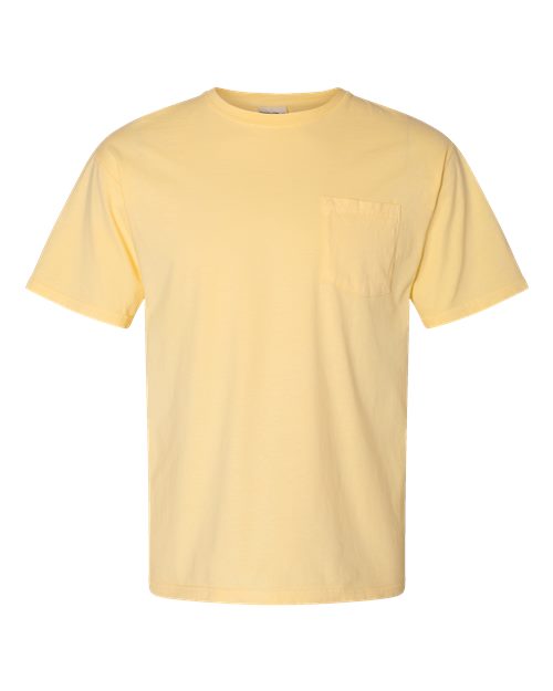 Unisex Garment-Dyed Pocket T-Shirt - Summer Squash Yellow