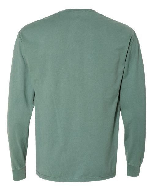 Unisex Garment-Dyed Long Sleeve T-Shirt - Cypress Green
