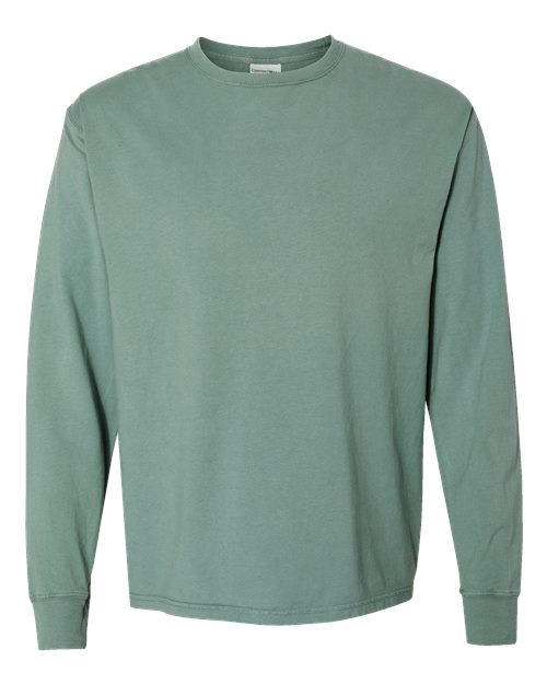 Unisex Garment-Dyed Long Sleeve T-Shirt - Cypress Green