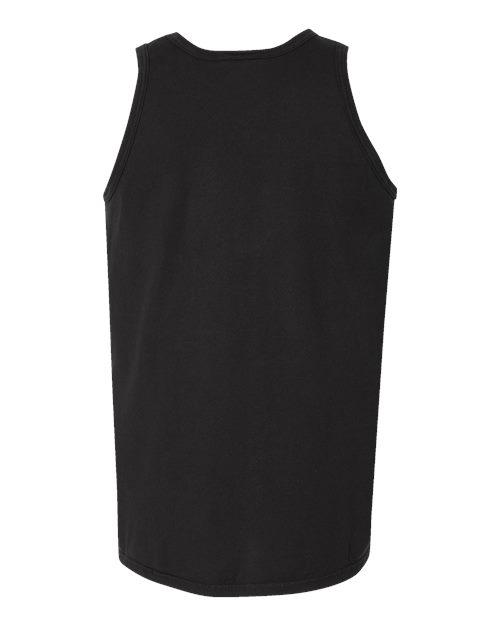 Unisex Garment-Dyed Unisex Tank Top - Black