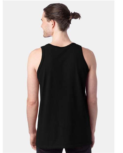 Unisex Garment-Dyed Unisex Tank Top - Black