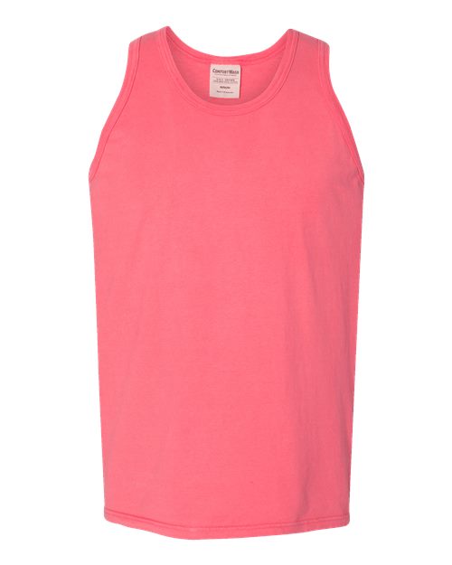 Unisex Garment-Dyed Unisex Tank Top - Coral Craze