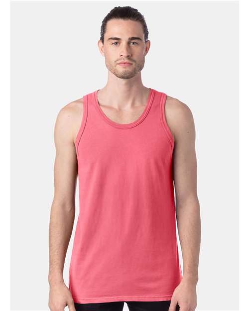 Unisex Garment-Dyed Unisex Tank Top - Coral Craze