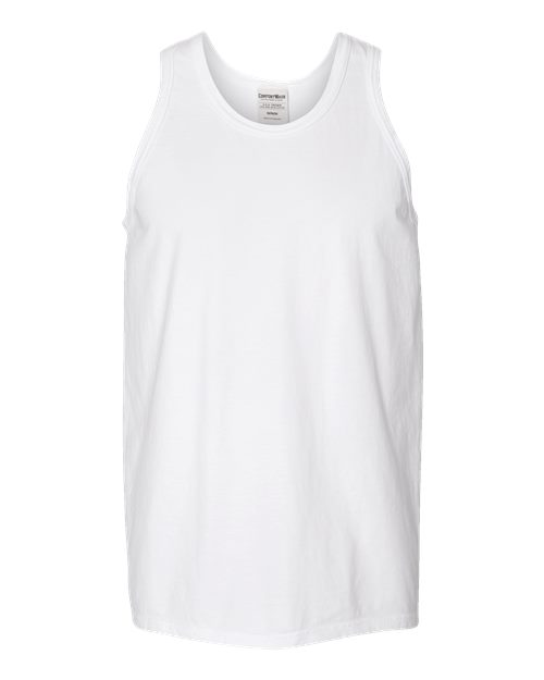 Unisex Garment-Dyed Unisex Tank Top - White