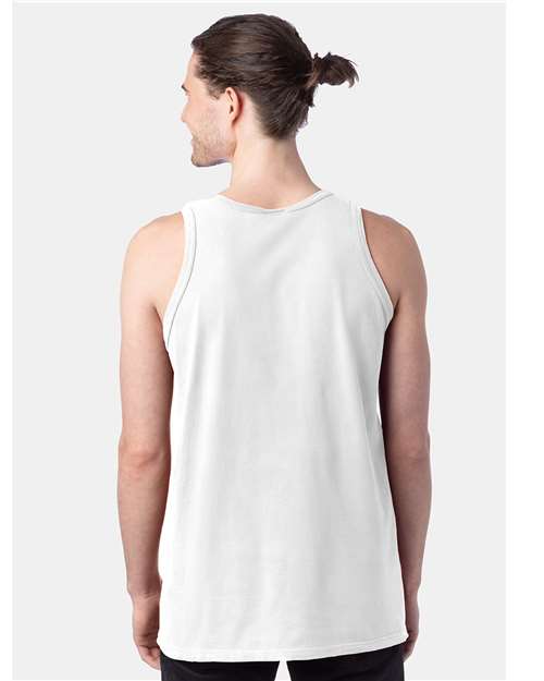 Unisex Garment-Dyed Unisex Tank Top - White