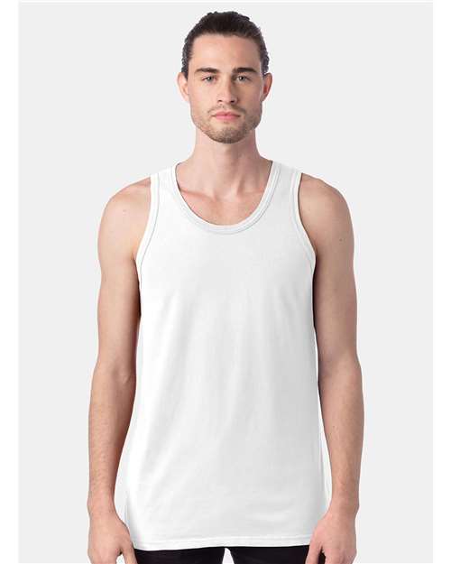 Unisex Garment-Dyed Unisex Tank Top - White