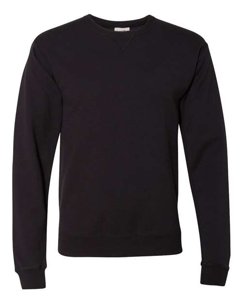 Unisex Garment-Dyed Crewneck Sweatshirt - Black