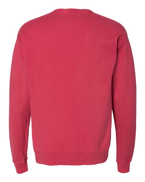 Unisex Garment-Dyed Crewneck Sweatshirt - Crimson Fall