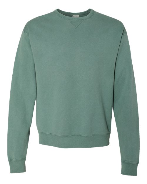 Unisex Garment-Dyed Crewneck Sweatshirt - Cypress Green