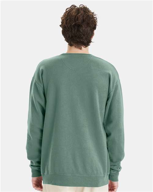 Unisex Garment-Dyed Crewneck Sweatshirt - Cypress Green