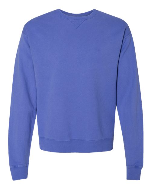 Unisex Garment-Dyed Crewneck Sweatshirt - Deep Forte Blue