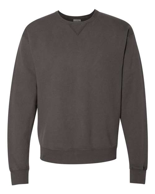 Unisex Garment-Dyed Crewneck Sweatshirt - New Railroad Grey