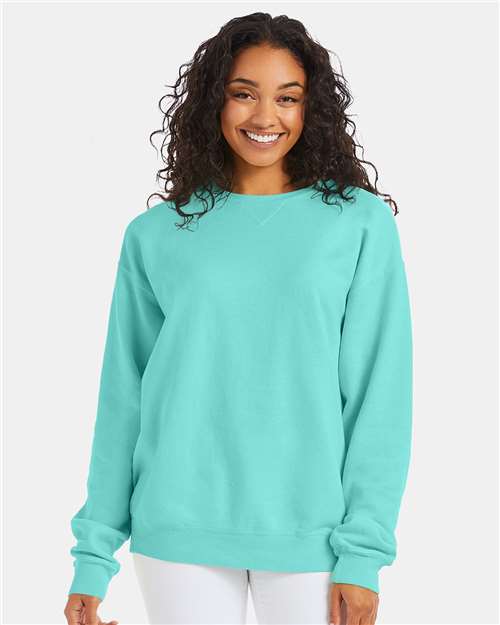 Unisex Garment-Dyed Crewneck Sweatshirt - Mint