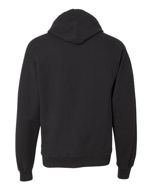 Unisex Garment-Dyed Hooded Sweatshirt - Black