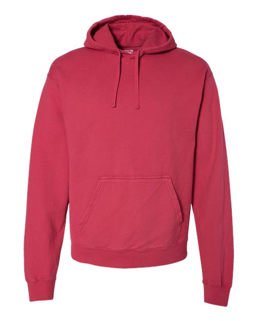 Unisex Garment-Dyed Hooded Sweatshirt - Crimson Fall