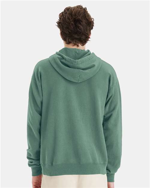 Unisex Garment-Dyed Hooded Sweatshirt - Cypress Green