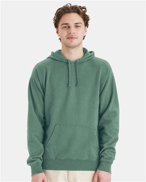 Unisex Garment-Dyed Hooded Sweatshirt - Cypress Green