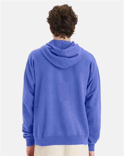 Unisex Garment-Dyed Hooded Sweatshirt - Deep Forte Blue