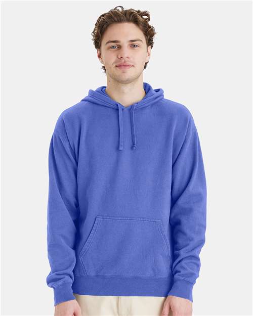 Unisex Garment-Dyed Hooded Sweatshirt - Deep Forte Blue