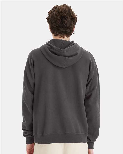 Unisex Garment-Dyed Hooded Sweatshirt - New Railroad Grey