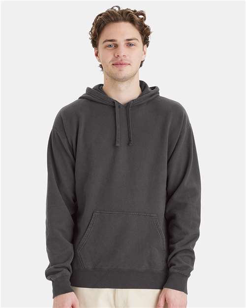 Unisex Garment-Dyed Hooded Sweatshirt - New Railroad Grey