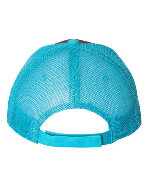 Sandwich Trucker Cap - Charcoal/ Neon Blue
