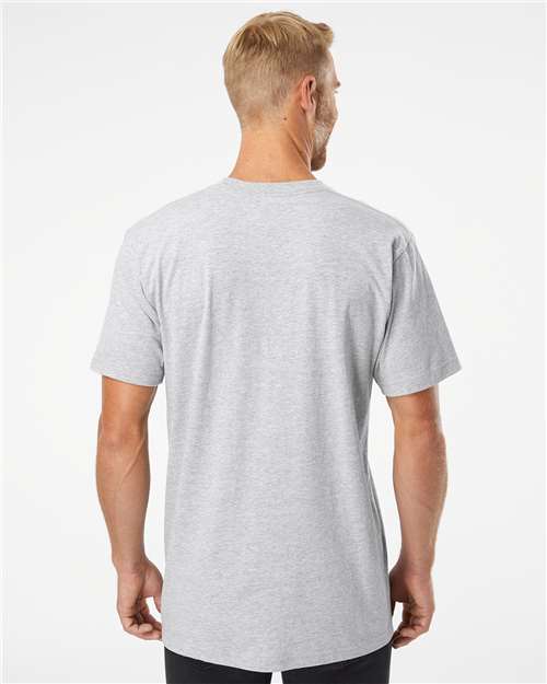 Unisex Fine Jersey Tee - Heather Grey