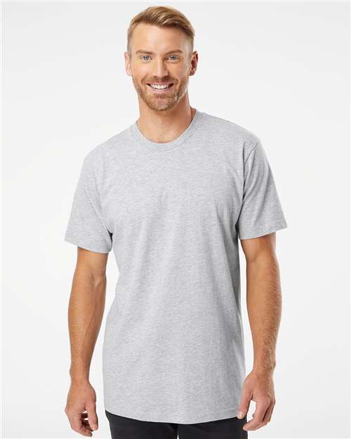 Unisex Fine Jersey Tee - Heather Grey
