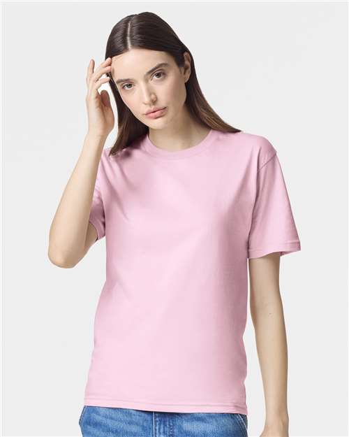 Unisex Fine Jersey Tee - Pink